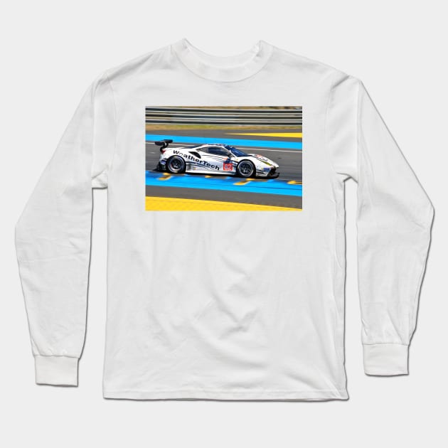 Ferrari 488 GTE no62 24 Hours of Le mans 2017 Long Sleeve T-Shirt by AndyEvansPhotos